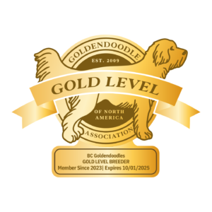 BC Goldendoodles Gold Level Badge